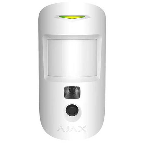 AJAX MotionCam AJMC Détecteur de mouvement sans fil 868MHz avec prise de photos pour faciliter la levée de doute blanc